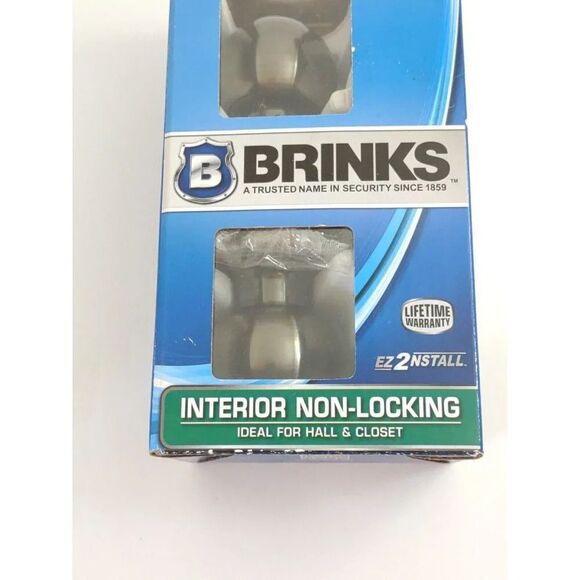 Brinks Interior Doorknob Non-locking 2115-109 Closet Locking Antique Brass New - Picture 3 of 12